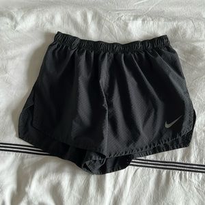 Nike Running shorts. Black. Size L. Lined.
